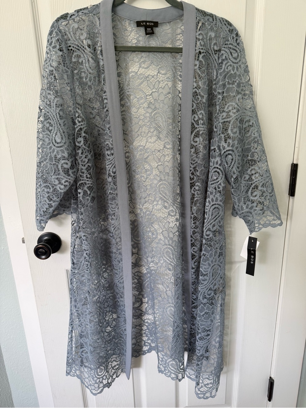 Le Bos  Lace Duster 16w NWT